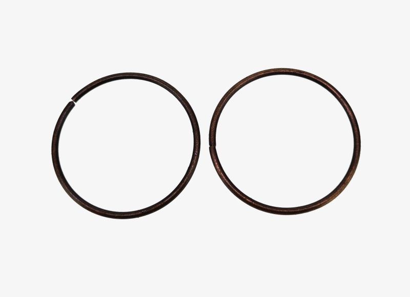 METAL ELEMENTS - JUMP RINGS - 2x40mm ANTIQUE BRASS - NICKEL FREE - PACKAGE 500g (170pcs.)