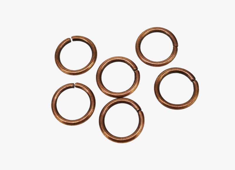 METAL ELEMENTS - JUMP RINGS - 1.8x14mm ANTIQUE BRASS - 50g (55pcs.)