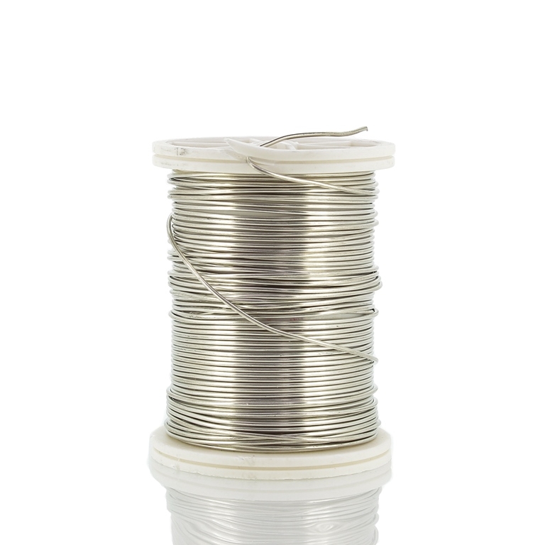METAL ELEMENTS - COPPER WIRE - 0.8mm SILVER 03 - 1pc. (8.5m)