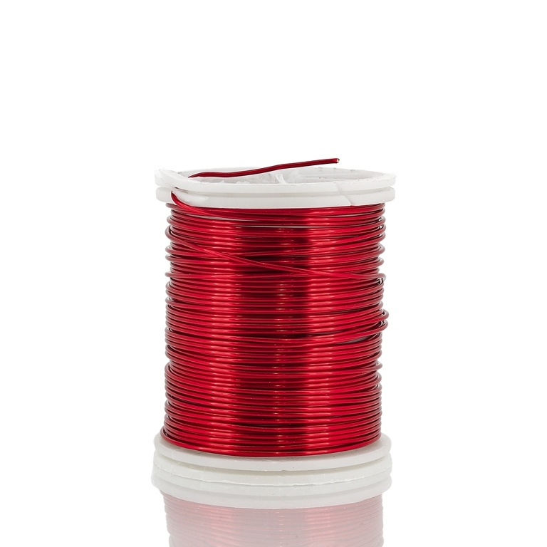 METAL ELEMENTS - COPPER WIRE - 0.8mm RED 02 - 6x8.5meters