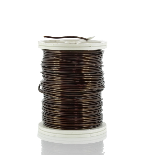 METAL ELEMENTS - COPPER WIRE - 1.0mm BROWN (DARK) - 1pc. (6.5m)