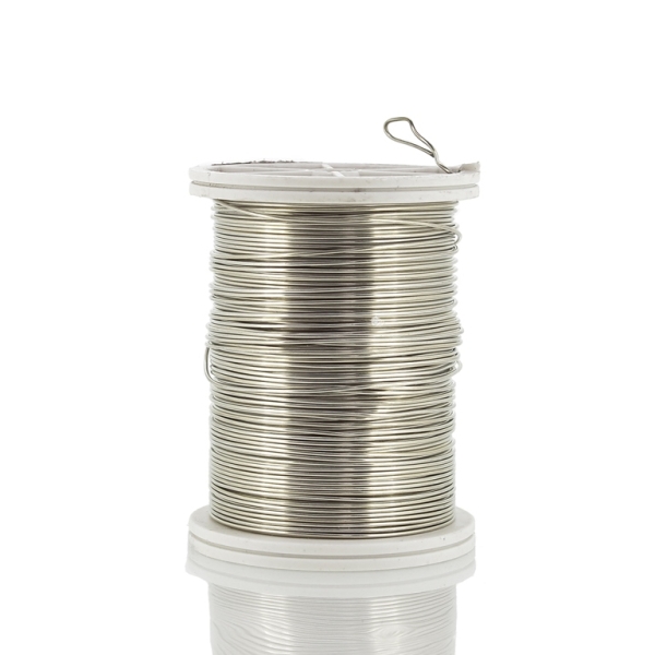 METAL ELEMENTS - COPPER WIRE - 0.6mm SILVER 03 - 6x13meters