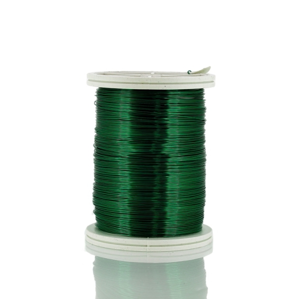 METAL ELEMENTS - COPPER WIRE - 0.3mm GREEN (DARK) 07 - 1pc. (47m)