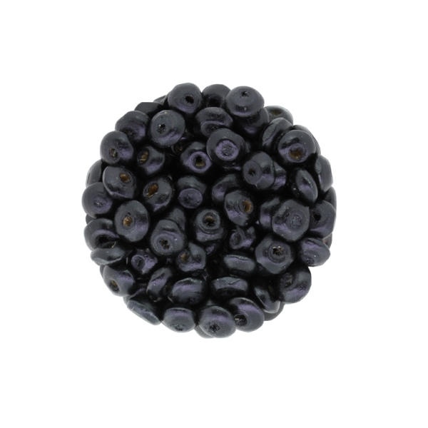 WOODEN BEADS - DONUT SHAPED 01 - 8x4mm BLACK 26 - PACKAGE 500g Hole-3.0mm (6550pcs.)