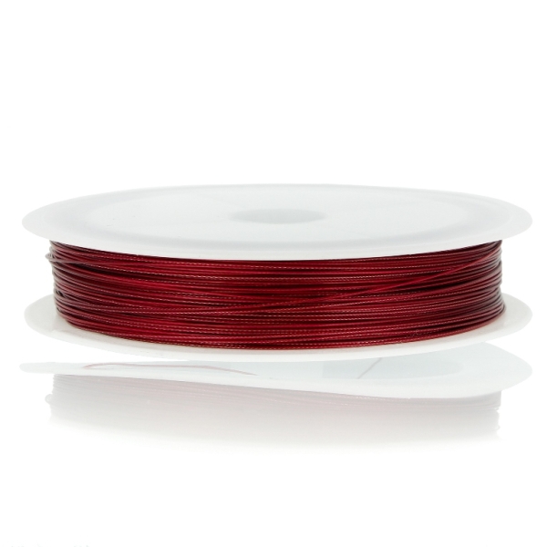 STEEL CORD - 0.45mm RED 11 - 60meters