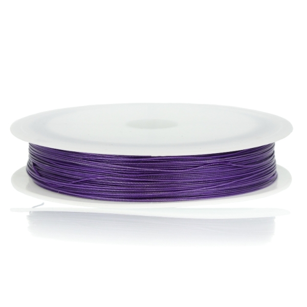 STEEL CORD - 0.45mm PURPLE (DARK) 15 - 60meters