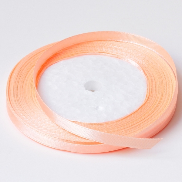 SATIN RIBBON 0.6cm - PEACH 174 - 25yards(22m)