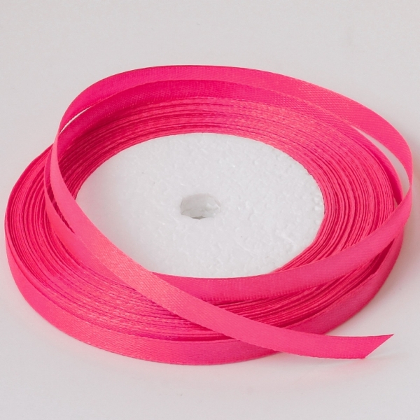 SATIN RIBBON 0.6cm - CYCLAMEN 014 - 25yards(22m)