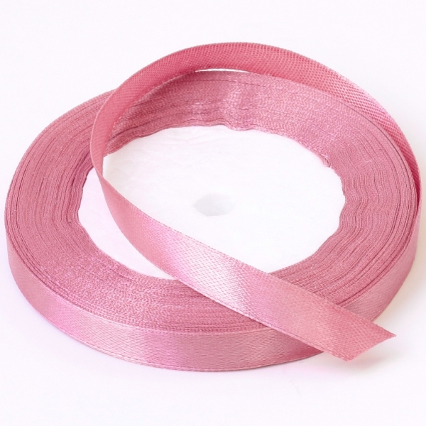 SATIN RIBBON 1.0cm - ROSE DUST 045 - PACKAGE 10х25yards(22m)