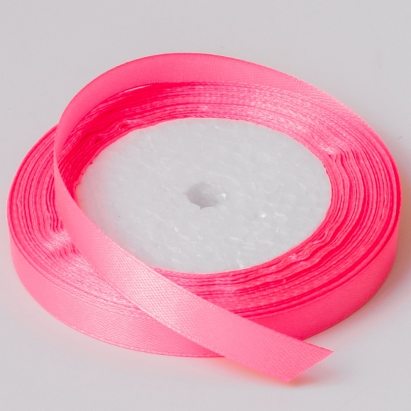 SATIN RIBBON 1.0cm - PINK (DARK) 005 - PACKAGE 10х25yards(22m)