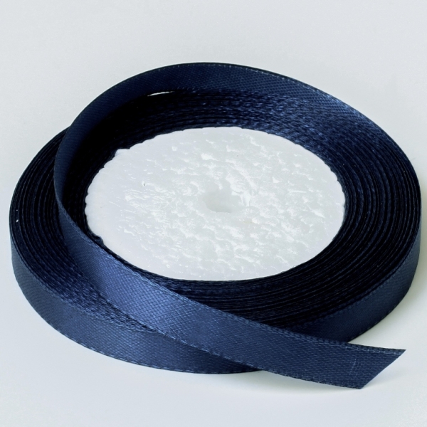 SATIN RIBBON 1.0cm - BLUE (DARK) 038 - PACKAGE 10х25yards(22m)