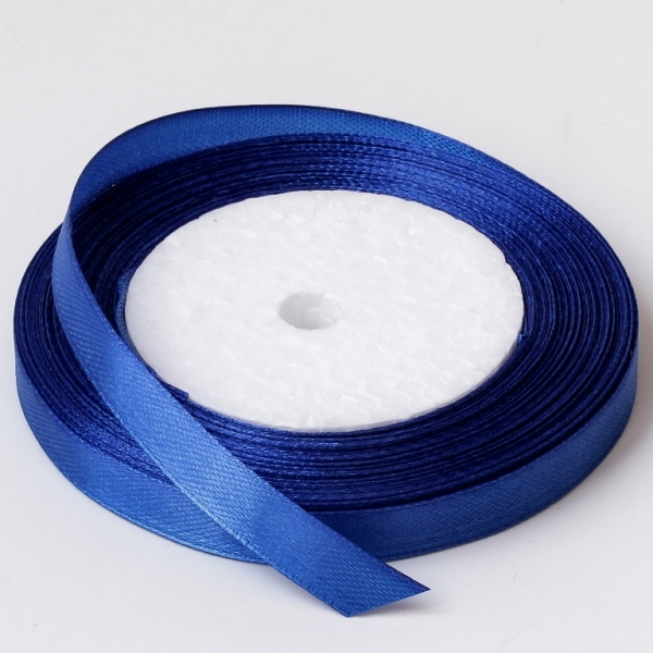 SATIN RIBBON 1.0cm - BLUE 040 - PACKAGE 10х25yards(22m)