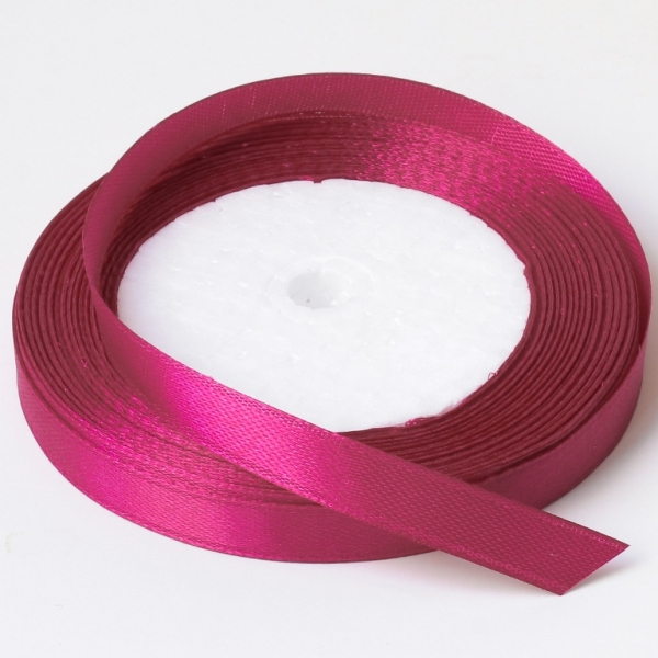 SATIN RIBBON 1.0cm - CYCLAMEN 028 - PACKAGE 10х25yards(22m)