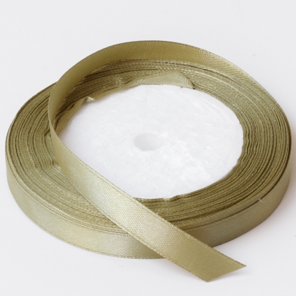 SATIN RIBBON 1.0cm - GREEN MILITARY 018 - PACKAGE 10х25yards(22m)