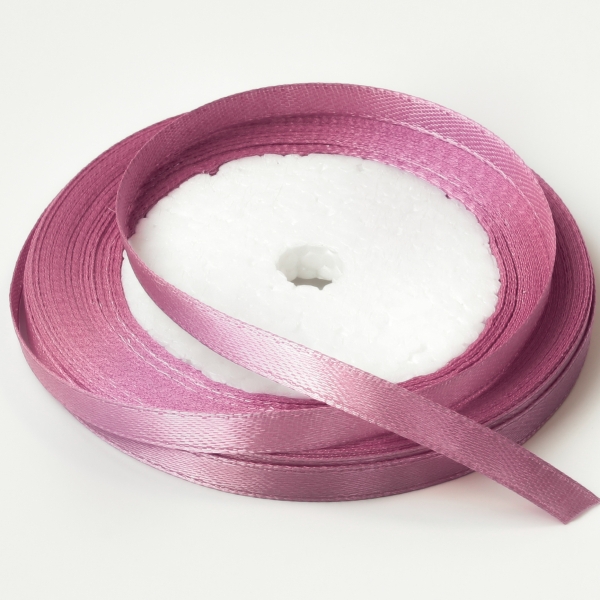 SATIN RIBBON 0.6cm - ROSE DUST 107 - PACKAGE 10x25yards(22m)