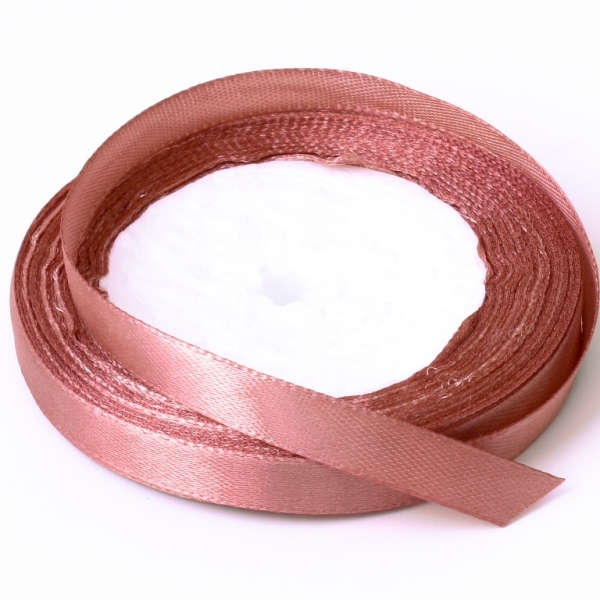 SATIN RIBBON 1.0cm - ROSE DUST 102 - PACKAGE 10х25yards(22m)