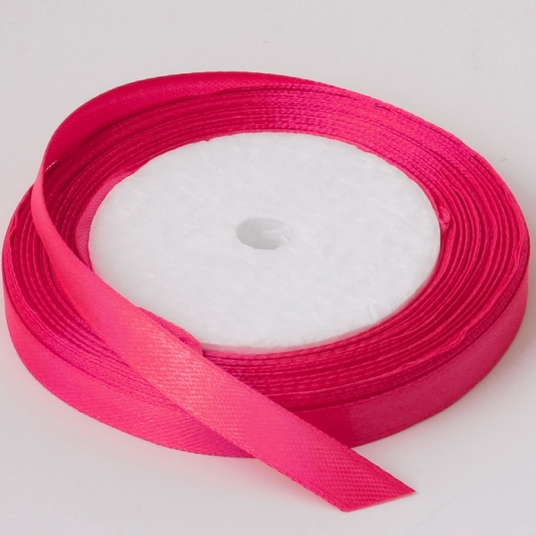 SATIN RIBBON 1.0cm - CYCLAMEN 014 - PACKAGE 10х25yards(22m)