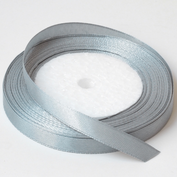 SATIN RIBBON 1.0cm - GRAY (LIGHT) 059 - 25yards(22m)