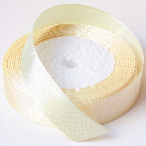 SATIN RIBBON 2.0cm - ECRU (LIGHT) 002 - PACKAGE 10x25yards(22m)