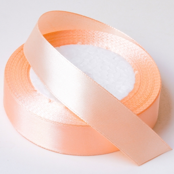 SATIN RIBBON 2.0cm - PEACH 174 - PACKAGE 10x25yards(22m)