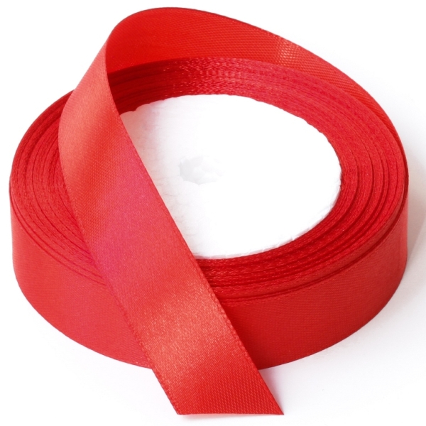 SATIN RIBBON 2.0cm - RED 026 - PACKAGE 10x25yards(22m)