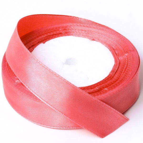 SATIN RIBBON 2.0cm - CORAL 110 - PACKAGE 10x25yards(22m)