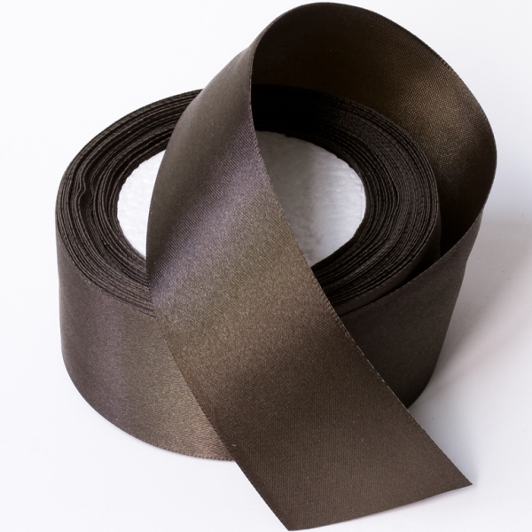 SATIN RIBBON 4.0cm - BROWN (DARK) 037 - PACKAGE 5x25yards(22m)