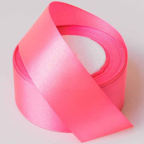 SATIN RIBBON 4.0cm - PINK (DARK) 005 - PACKAGE 5x25yards(22m)