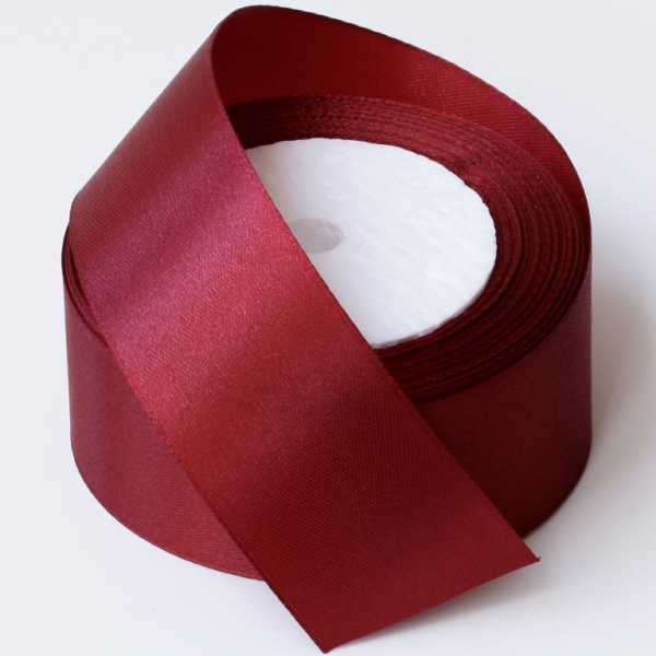 SATIN RIBBON 4.0cm - BORDEAUX 056 - PACKAGE 5x25yards(22m)