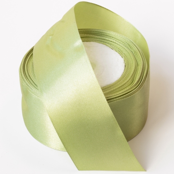 SATIN RIBBON 4.0cm - GREEN MILITARY (LIGHT) 146 - PACKAGE 5x25yards(22m)