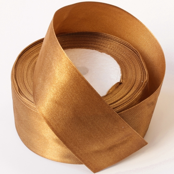 SATIN RIBBON 4.0cm - BROWN (LIGHT) 147 - PACKAGE 5x25yards(22m)