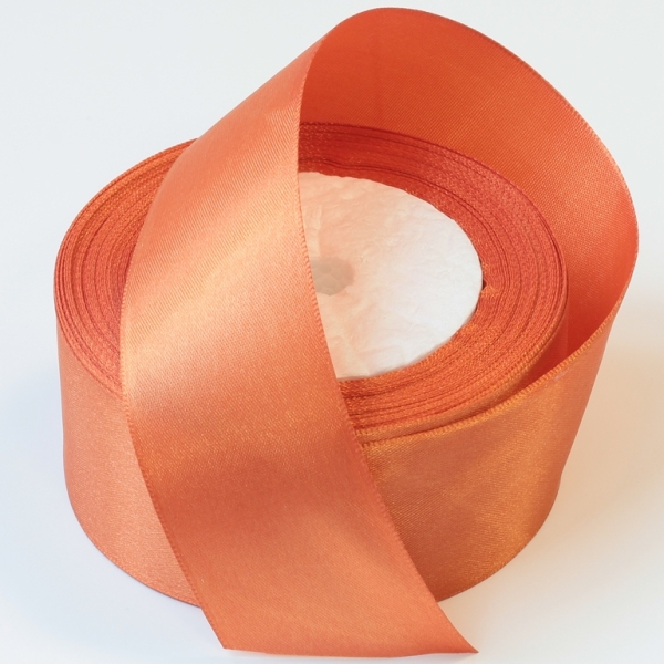 SATIN RIBBON 4.0cm - ORANGE 000 - PACKAGE 5x25yards(22m)