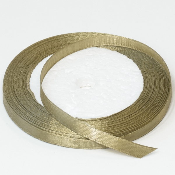 SATIN RIBBON 0.6cm - GREEN MILITARY 018 - PACKAGE 10x25yards(22m)