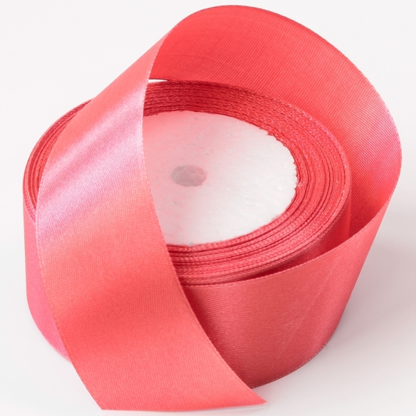 SATIN RIBBON 4.0cm - CORAL 110 - PACKAGE 5x25yards(22m)