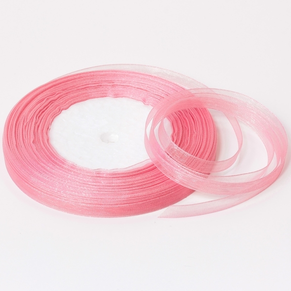 ORGANZA RIBBON 0.6cm - ROSE DUST 184 - PACKAGE 10x50yards(45m)