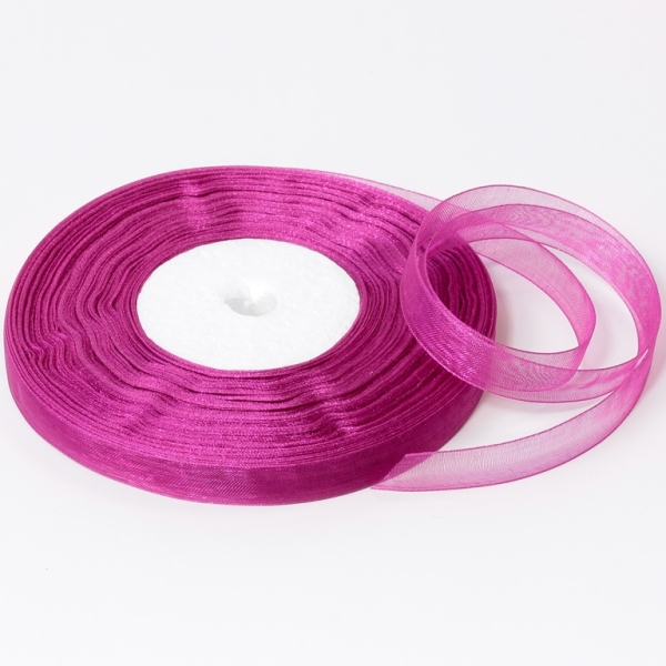 ORGANZA RIBBON 1.0cm - CYCLAMEN 177 - PACKAGE 10x50yards(45m)