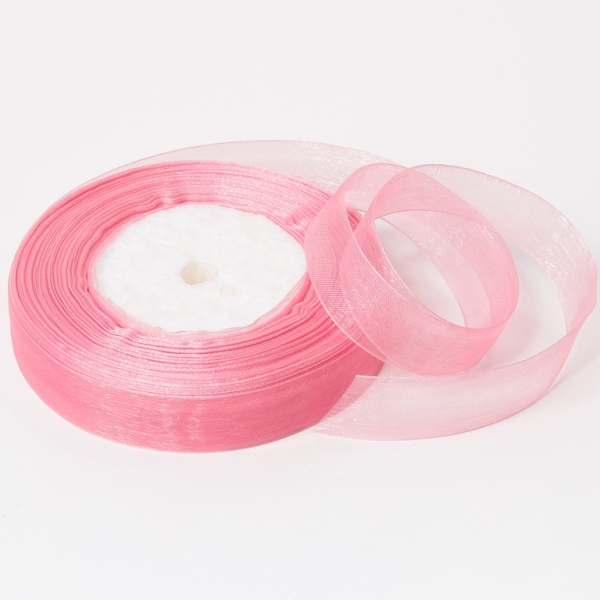 ORGANZA RIBBON 2.0cm - ROSE DUST 184 - PACKAGE 5х50yards(45m)