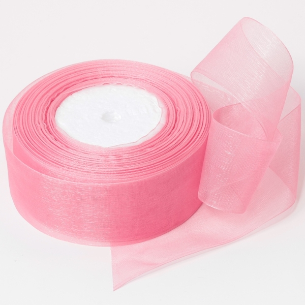 ORGANZA RIBBON 4.0cm - ROSE DUST 184 - 50yards(45m)