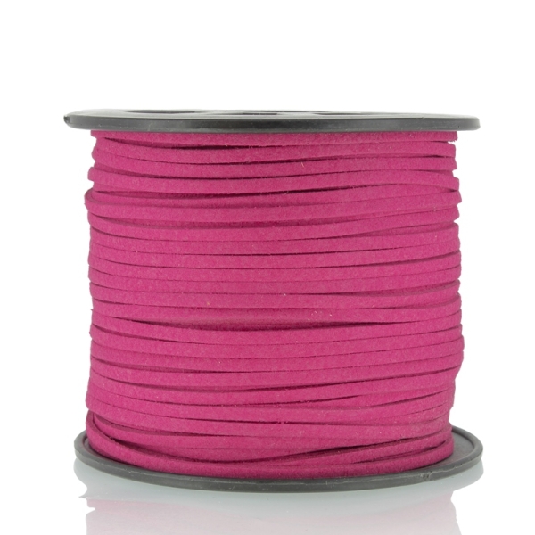 SUEDE FAUX CORD - 3mm - CYCLAMEN (DARK) - PACKAGE 2х100yards(91m)