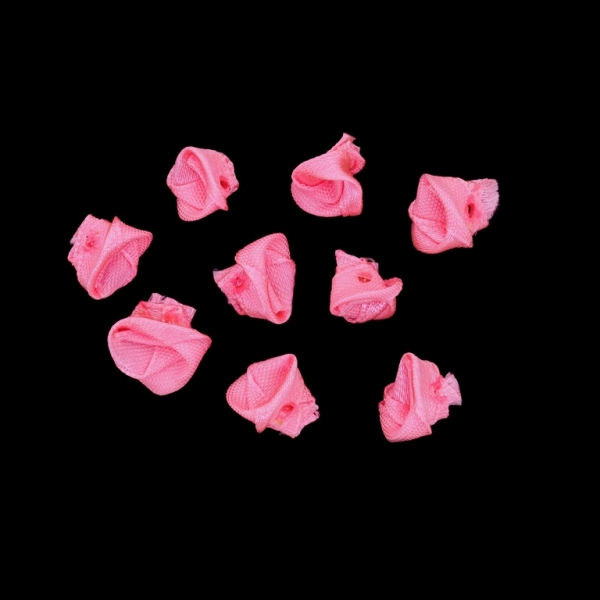 TEXTILE BEADS - SATIN - ROSE - 12mm PINK (DARK) 005 - PACKAGE 1000pcs.