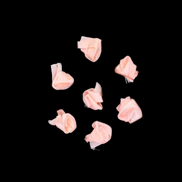 TEXTILE BEADS - SATIN - ROSE - 10mm PEACH (LIGHT) 007 - PACKAGE 1000pcs.