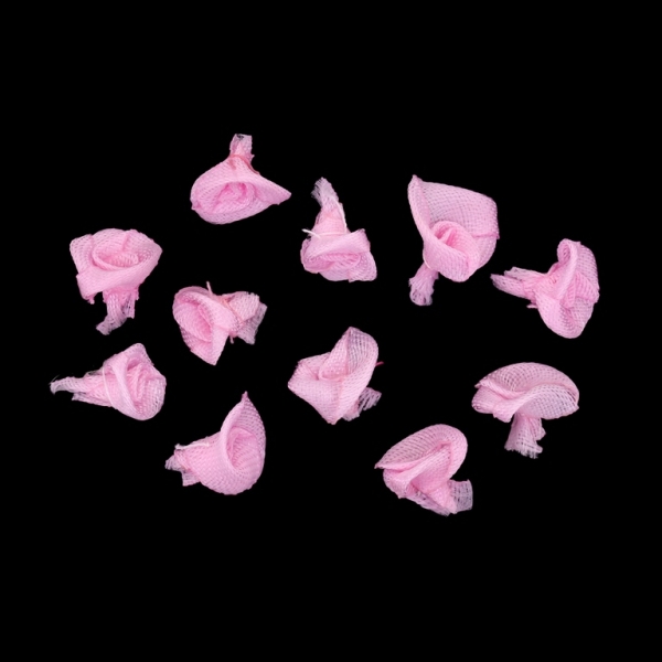 TEXTILE BEADS - SATIN - ROSE - 12mm ROSE DUST (LIGHT) 181 - PACKAGE 1000pcs.