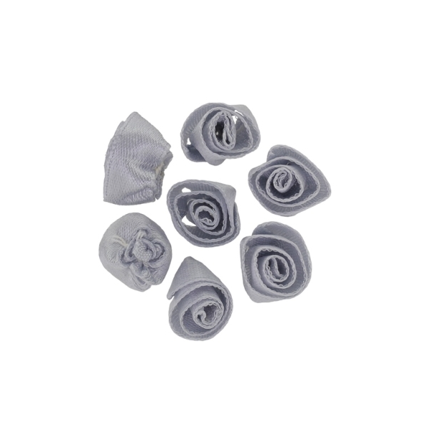 TEXTILE BEADS - SATIN - ROSE 02 - 14mm GRAY 003 - PACKAGE 500pcs.