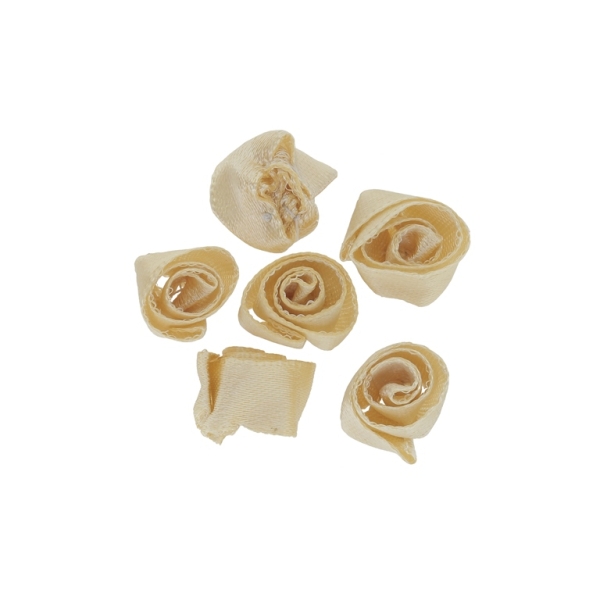 TEXTILE BEADS - SATIN - ROSE 02 - 14mm CHAMPAGNE (DARK) 179 - PACKAGE 500pcs.