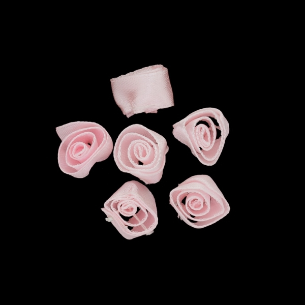 TEXTILE BEADS - SATIN - ROSE 02 - 14mm PINK (LIGHT) 043 - PACKAGE 500pcs.