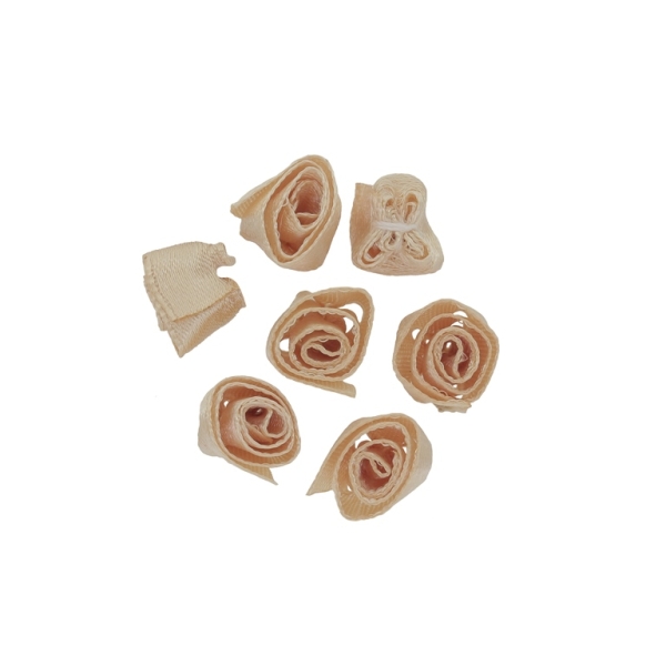 TEXTILE BEADS - SATIN - ROSE 02 - 14mm CHAMPAGNE 078 - PACKAGE 500pcs.