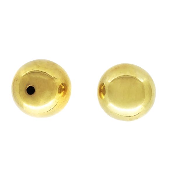 METAL PLATED PLASTIC / CCB BEADS - BALL - 16mm GOLD - PACKAGE 500g Hole-2.2mm (218pcs.)