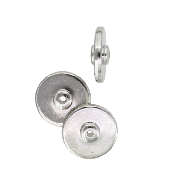 METAL PLATED PLASTIC / CCB BEADS - WASHER 02 - 7x20mm NICKEL - PACKAGE 500g Hole-2.5mm (422pcs.)