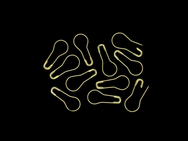 МЕТАЛНИ ЕЛЕМЕНТИ - СЕКРЕТНА ИГЛА ДЕКОРАТИВНА - 22х10х1.6мм ЗЛАТИСТО - ПАКЕТ 1000 бр.