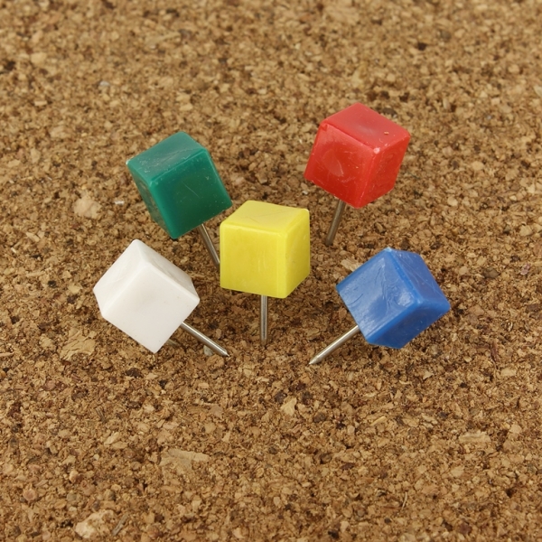 OFFICE ACCESSORIES - CORK CUTTER TIP WITH PLASTIC HEAD CUBE - 20x9mm MIX - PACKAGE 120pcs.